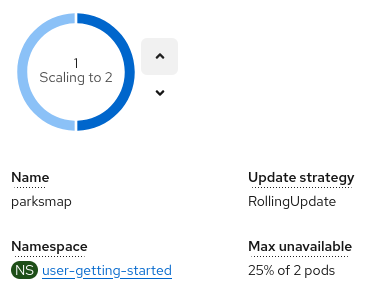 Scaling pod to two instances